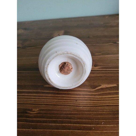 Antique Hand Painted Porcelain MUFFINEER Sugar Shaker ROSES w Gilt Trim - Picture 4 of 4